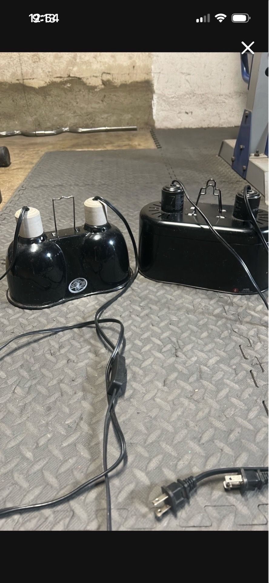 Double bulb reptile light fixtures