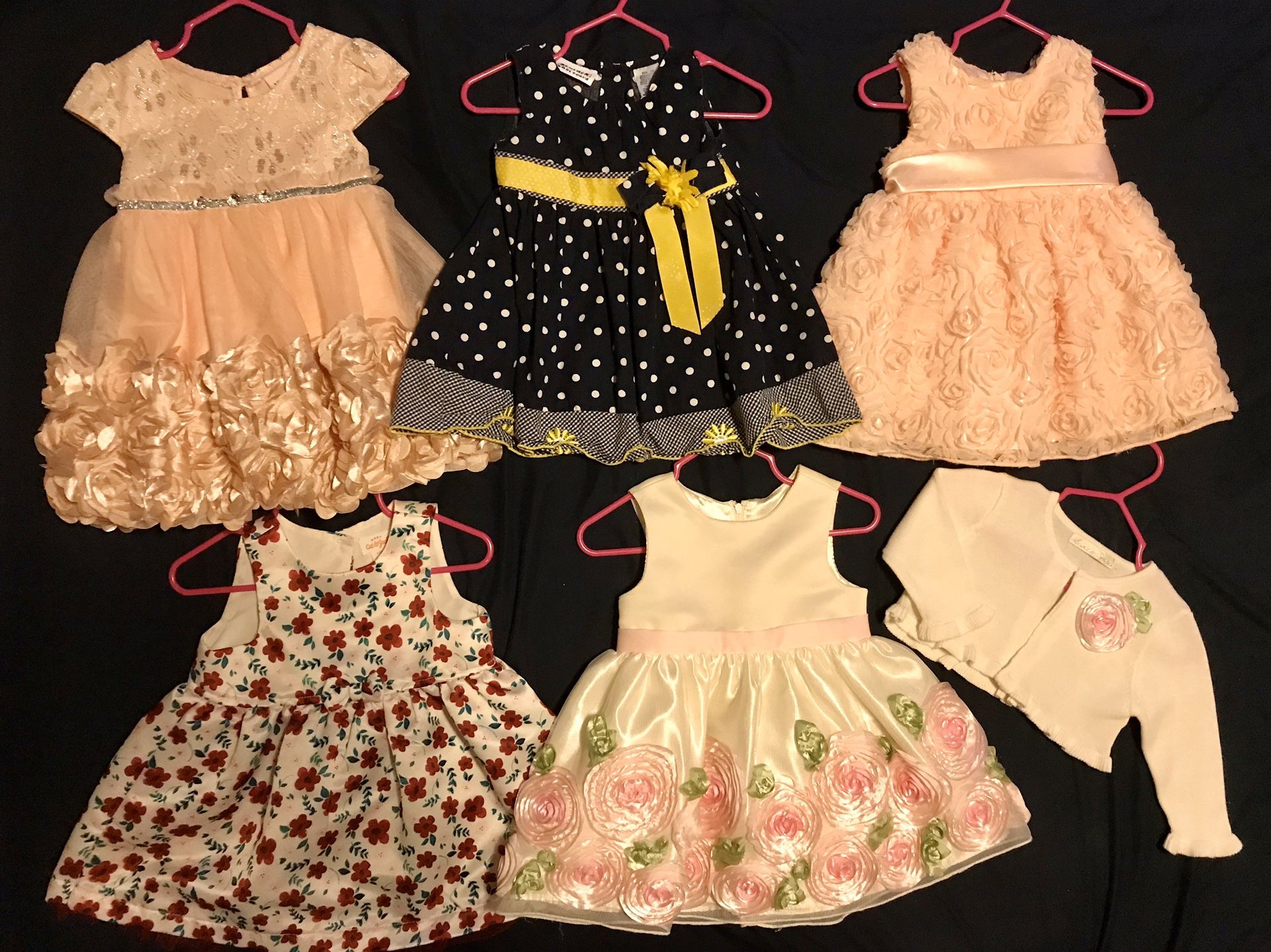 Baby girl dresses lot (12 months)