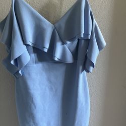 The Vintage Shop Blue Dress, Size Medium.