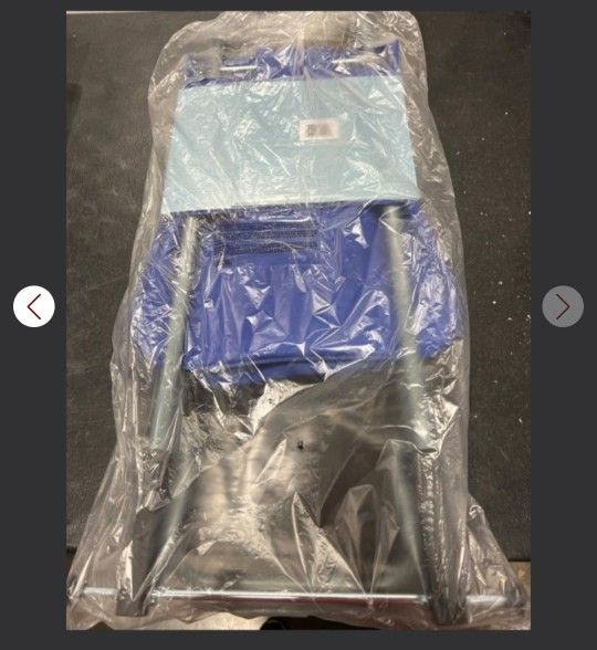 whitmor blue rolling bag cart