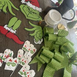 Grinch Christmas Tree Decor Plus Gift Tags