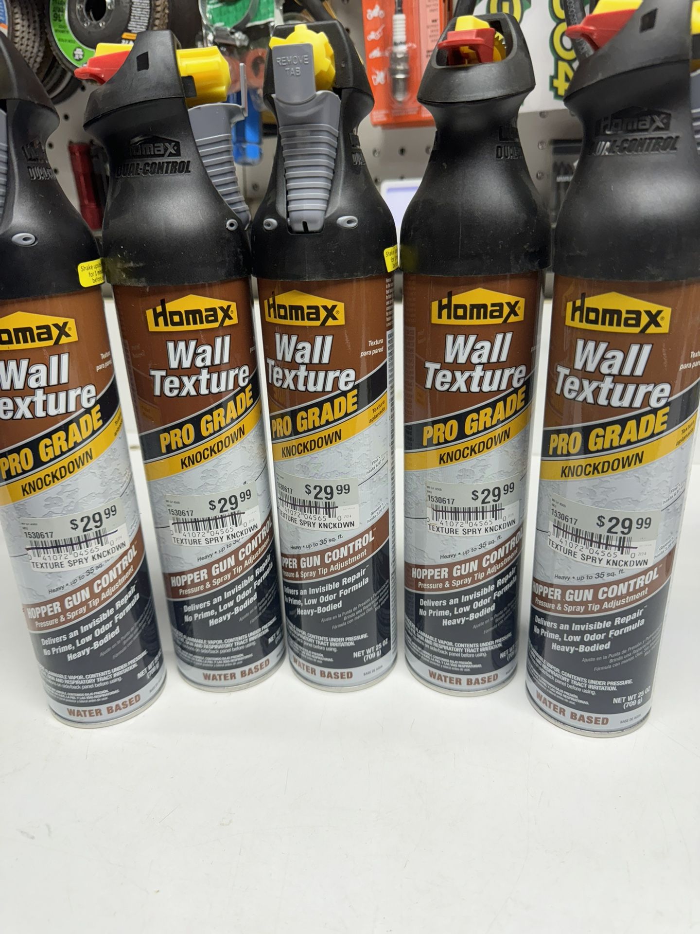 (5) New Homax Wall Texture Knockdown. $25 Takes All. Must Pickup