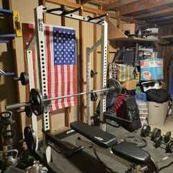 Fitness Gear bench and rack