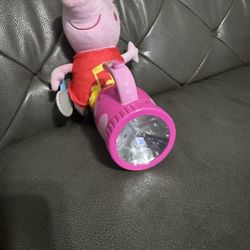 Peppa Pig, doll and flashlight