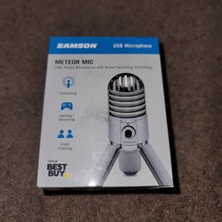 Samson USB Meteor Microphone for Podcast, Gaming, and Video Chatting