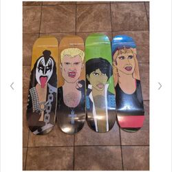 Extremely Rare Vintage NOS Enjoi Rockstar series Madonna Prince Billy Idol KISS