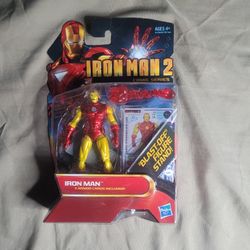 Marvel Iron Man 2 Movie (2009) With Blast Off Figure Stand  3.75" Figure #26