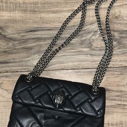 Women’s Kurt Geiger London The Kensington Quilted Black Purse with Chain Strap