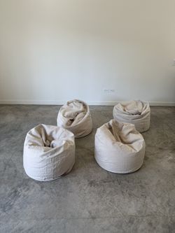 Handmade Linen Bean Bag Chairs