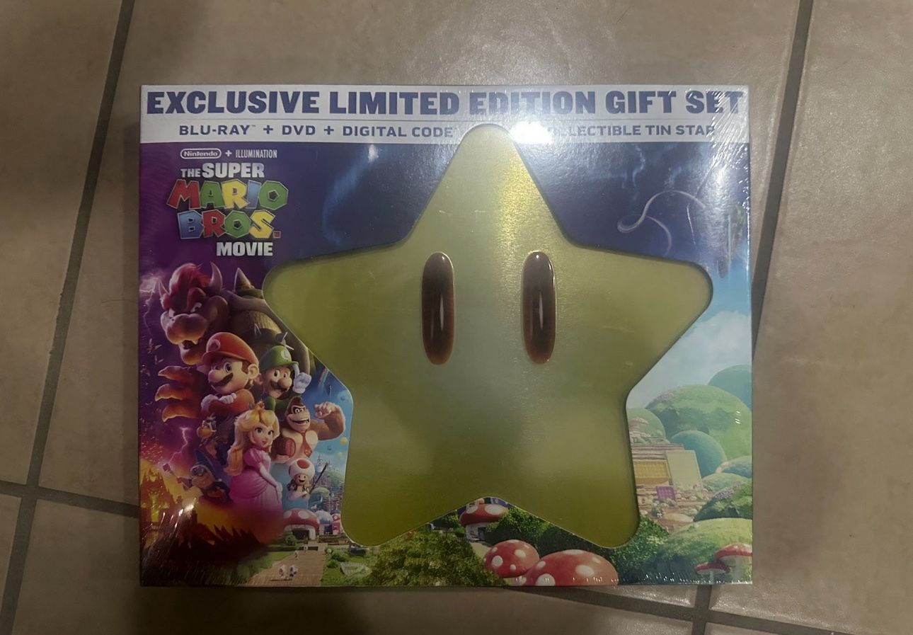 Super Mario Movie SteelBookCase