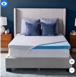Novaform Advanced Cooling Gel Memory Foam Mattress Topper