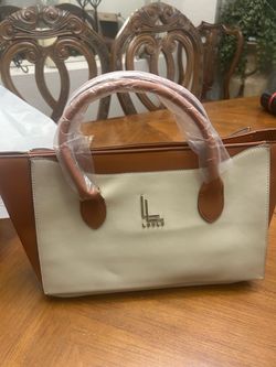 Loulou Tan Brown Satchel Top Handle Bag Zip Closure Detachable Strap Gold