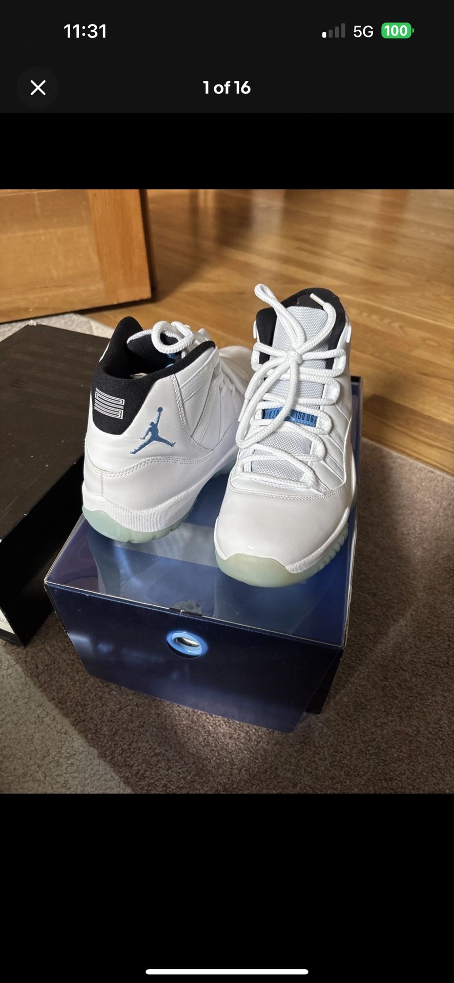 Nike Air Jordan 11 Retro High Legend Blue 2014 Men's Size 9.5