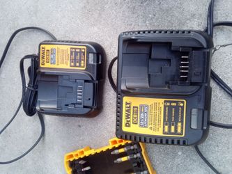 DeWalt 12V/20V Battery Chargers with Bit Set