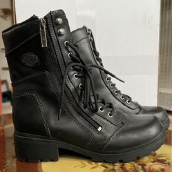 Harley Davidson Tessa Biker Boots Size 9 1/2 M 