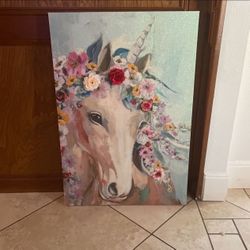 Horse/ Unicorn Canvas 