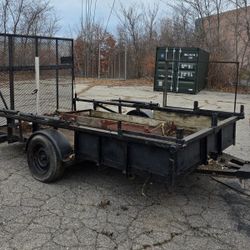 Heavy-Duty Utility Trailer w/ Ramp Gate – Ready to Work
