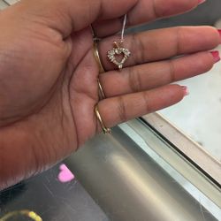 Small Heart With Diamonds 