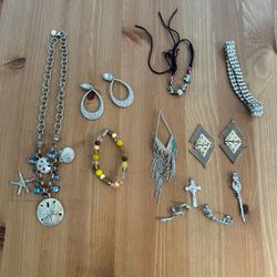 jewelry lot Bracelet Earrings Necklace