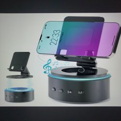 Bluetooth Speaker-Magnetic Base Cell Phone Stand White Noise Sound Machine