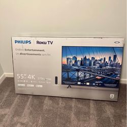 55” Philips Smart Roku TV