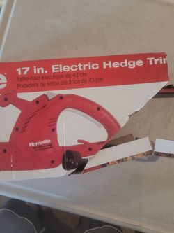 Homelite 17" Electric Hedge Trimmer!!!