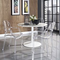 Acrylic Chairs With Arm Rest 