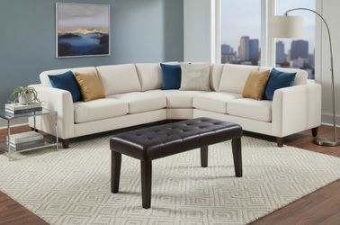 Seat Bench Ottoman Tufted Faux Leather Brown Espresso Color 48" Wide