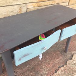 table, Desk, Vanity, Console,teal And Gray, NEW $90,Ghent 