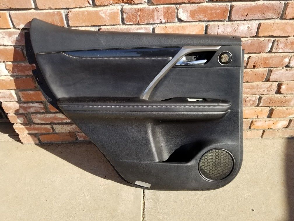 Lexus RX 350 left rear interior door panel