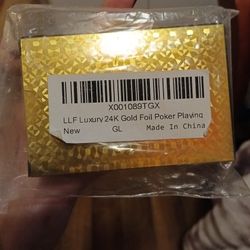 24k Gold Deck Of Cards