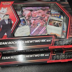 Destined Rivals Pokemon TCG Team Rockets Mewtwo EX Box Sealed - Lot 2 