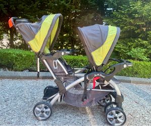 Sit and stand double stroller