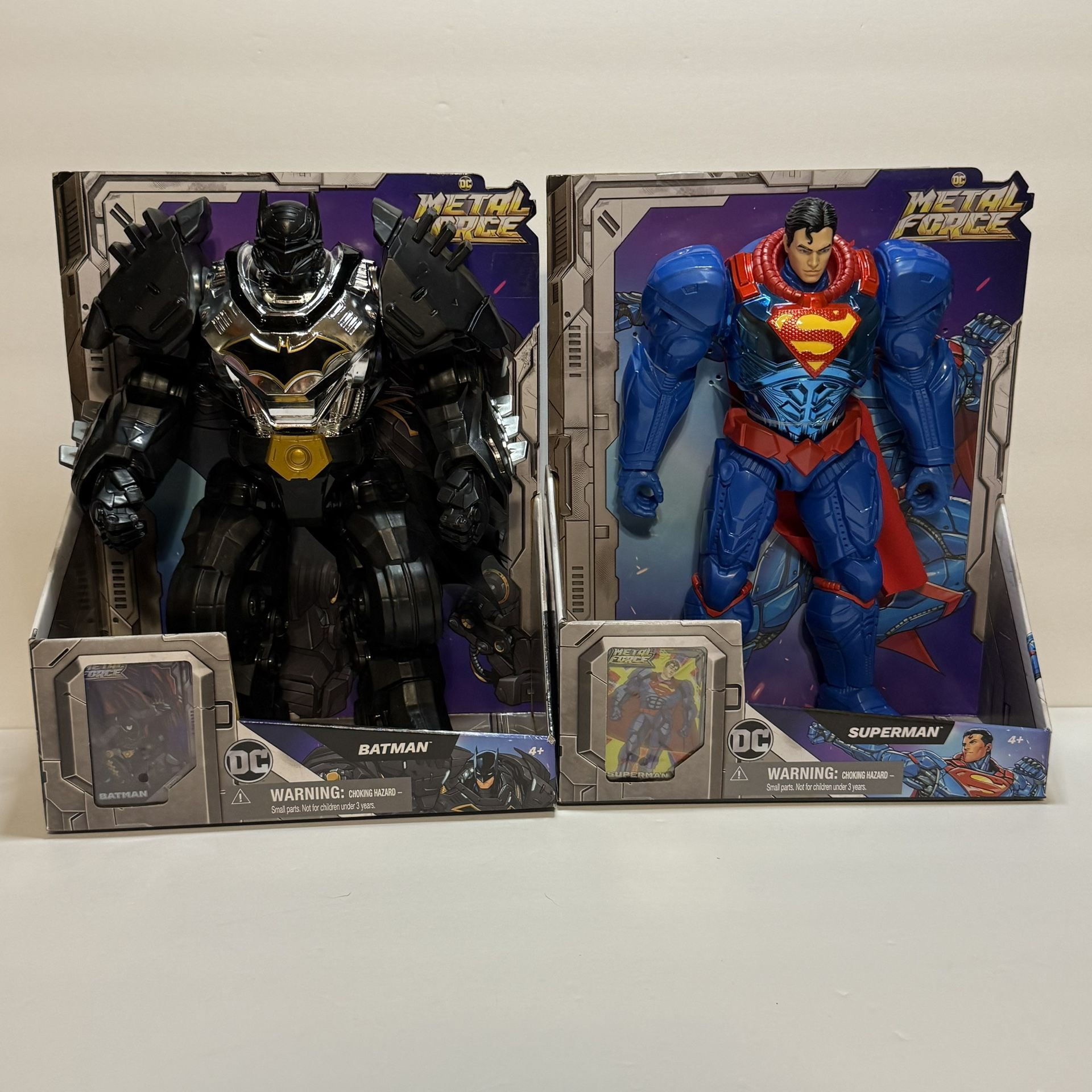 DC Comics, Metal Force Superman & Batman Action Figure 12-Inch