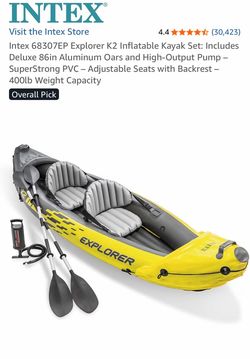 Intex Explorer K2 Inflatable Kayak Set