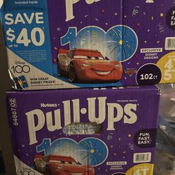 Huggies Pull Ups Size 4t-5t- Brand New Boxes 102ct
