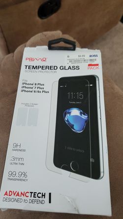 Tempered glass for iPhone 8 plus, 7 plus, 6 & 6s plus