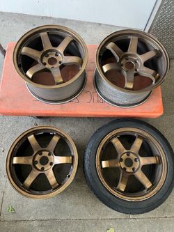 Rota grids bronze 17x9 +42 5x114 set