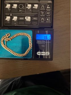 Gold bracelet and Chain