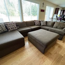 3 Piece Couch with Ottoman