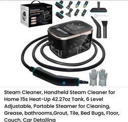 Happudeak Handheld Steam Cleaner with Attachments