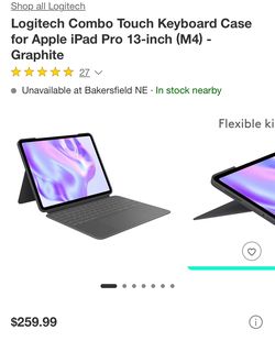 NEW (Open Box) Logitech iPad Pro 13-inch Keyboard Case