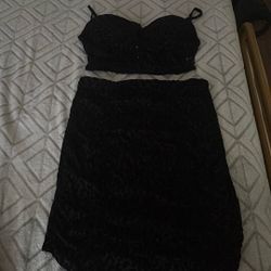 2 Piece Top And Skirt 