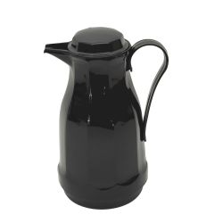 Insulated Coffee/Tea Carafe Server Pot Black Vintage Plastic