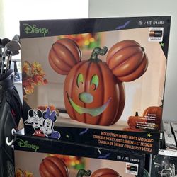 Disney Halloween Mickey Pumpkin With Lights And Music 