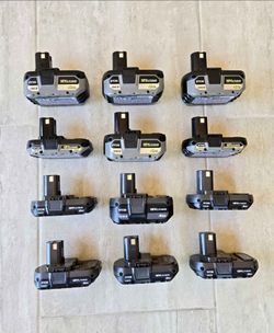 RYOBI 18V Battery (PRICES IN THE DESCRIPTION)