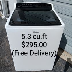 Whirlpool 5.3 cu.ft Washer $295.00 (DELIVERY INCLUDED)