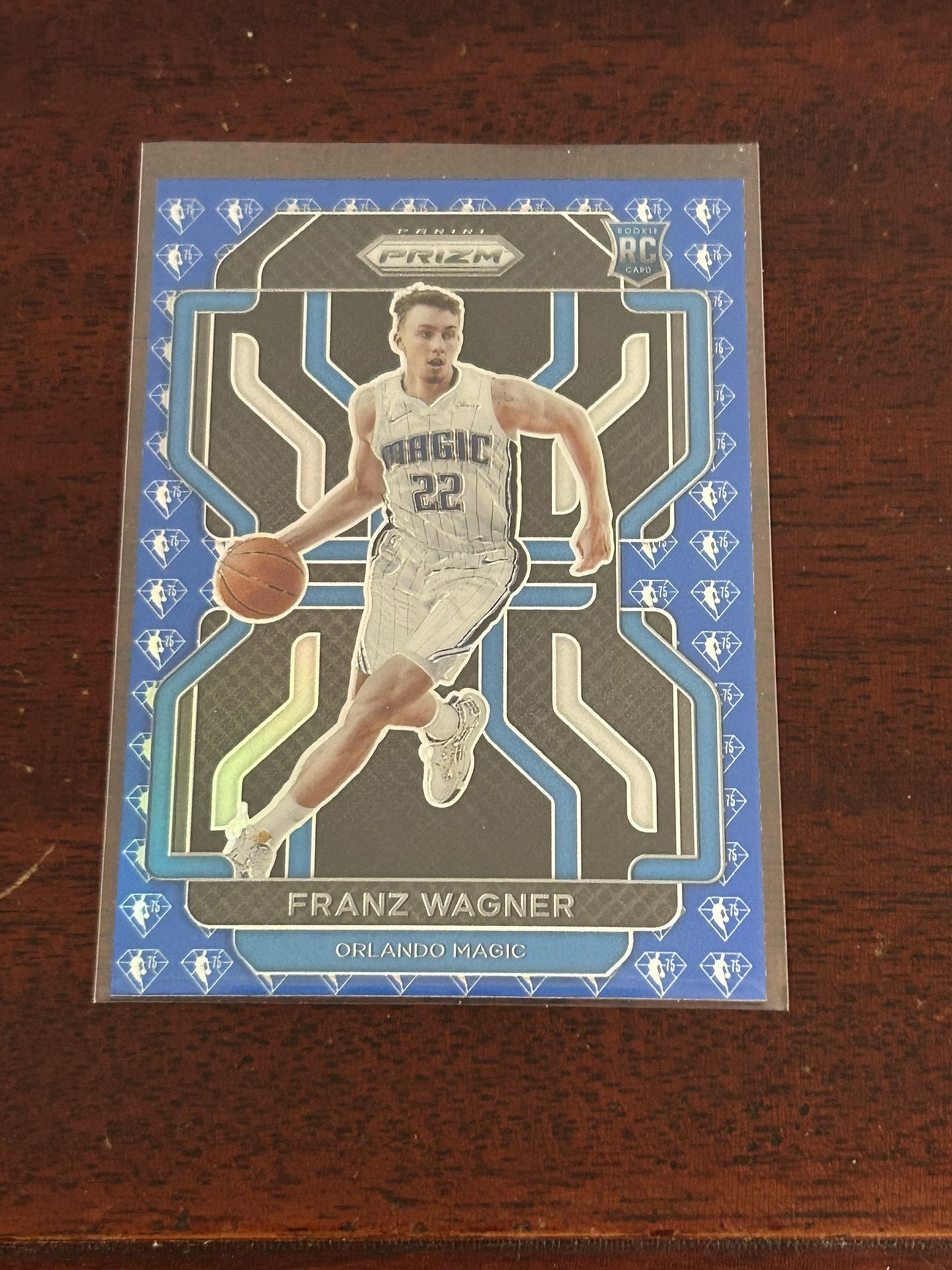 2021-22 Panini Prizm Franz Wagner RC Rookie 75th Blue Diamond SP