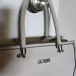 White GUESS purse