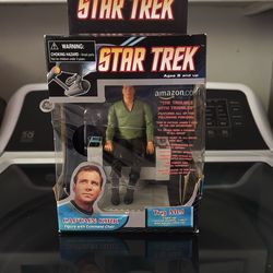 Star Trek Captain Kirk Figure With Command Chair